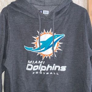 Gray Miami Dolphins hoodie